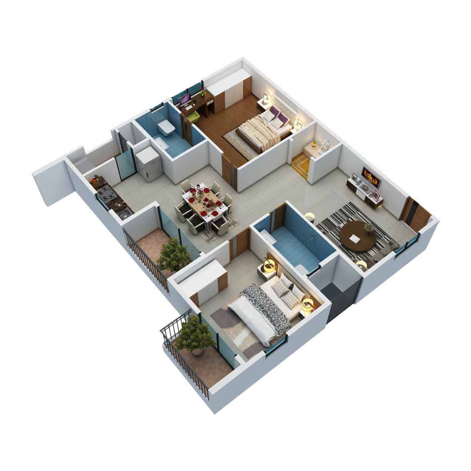 2BHK Plan C